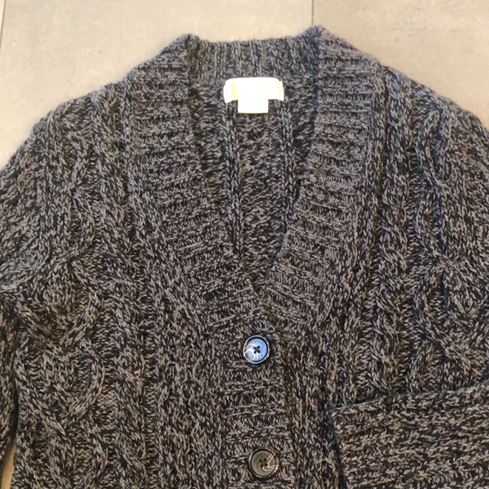 Michael Kors V-Neck Button Down Cardigan Sweater - Picture 2 of 10
